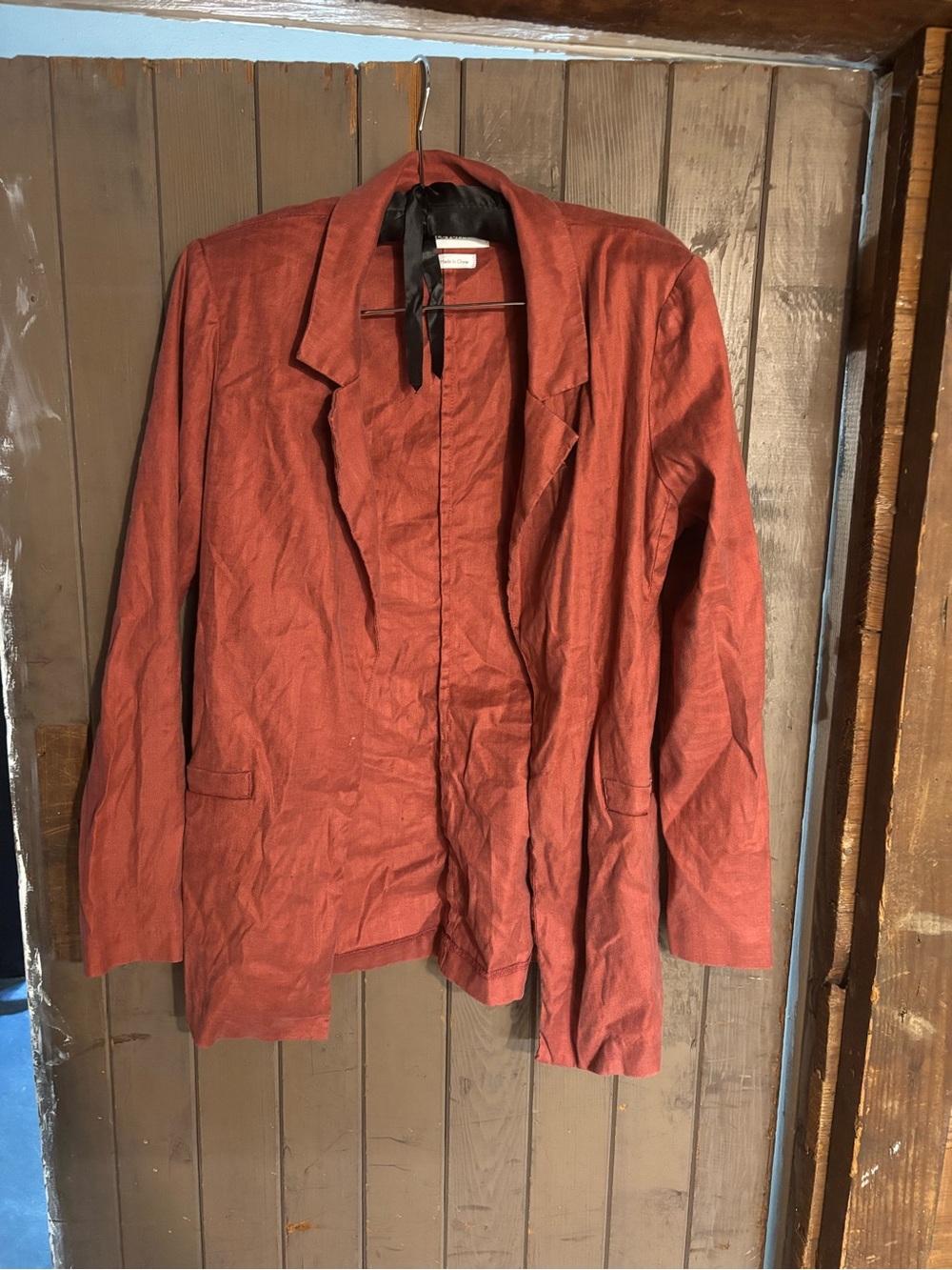 Level 99 Rust Red Lightweight Women's Blazer